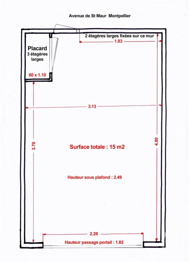 parking à louer - 15.0 m2 - MONTPELLIER - 34 - LANGUEDOC-ROUSSILLON - Century 21 Eurogestrim